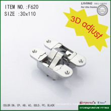 adjustable hinge Cross concealed hinge F620 use for wooden door